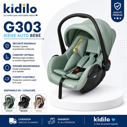 Siège Auto Bébé Kidilo G303